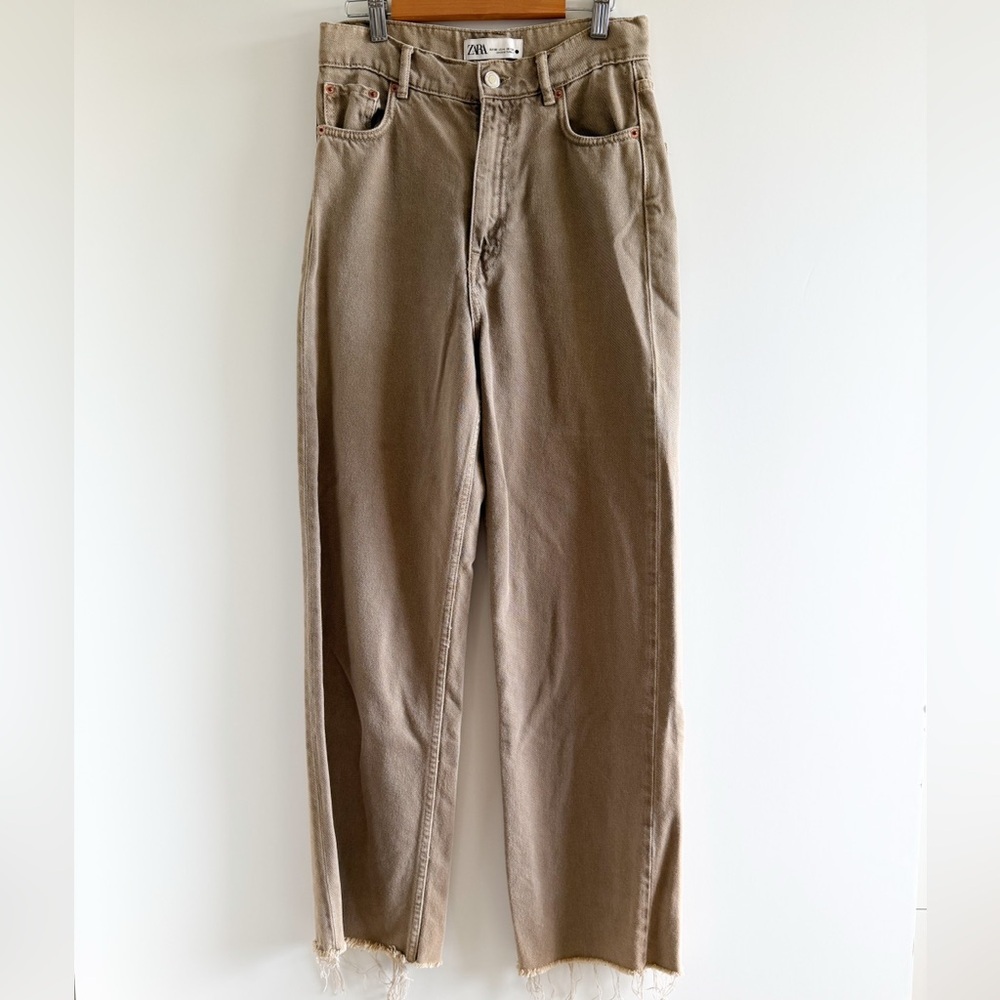Zara Raw Hem Jeans
